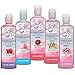 Doc Johnson CandiLand Sensuals - 5 Flavor Variety Pack - Candy Inspired Flavored Water-Based Body Glides - Free of Paraben, Glycerin and Sugar - 5 x 1 fl.oz. (5 X 29.5 ml) - Multi-Colored
