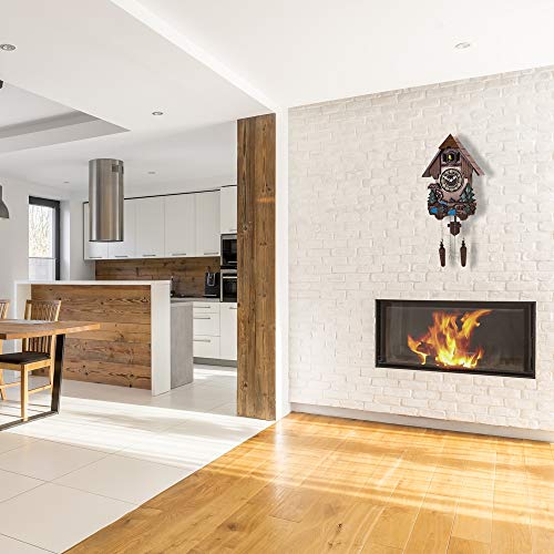 Polaris Clocks Cuckoo Clock in German Style with Night Mode Option (Multi Color, Water Mill-2) - Thumbnail 5