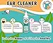 Dog Ear Cleaner, Dog Ear Infection Treatment, Dog Ear Wipes, Ear Drops for Dogs, Cat Ear Cleaner, Dog Ear Wash Eliminates Itching, Head Shaking, Odors, Discharge, Wipes Ear Wax, Dirt Build-Up 8 oz.