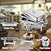 ROVSUN 8 Qt 8 Pack Full Size Upgraded Stainless Steel Chafing Dishes Buffet Silver Rectangular Catering Chafer Warmer Set with Trays Pan Lid Frame Stand Frame for Kitchen Party Banquet Dining