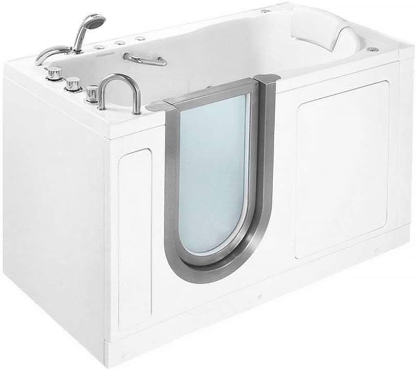 Ella Deluxe 30"x 55" Hydro Massage Acrylic Walk in Tub with Heated Seat