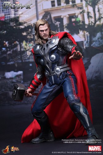 Hot ToysMovie Masterpiece - 1/6 Scale Fully Poseable Figure: The Avengers - Thor