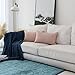 Home Brilliant Pillow Covers 12x20 Decorative Throw Pillow Cover Rectangular Cushion Cover for Sofa, Oblong, 30 x 50 cm, Set of 2, Baby Pink