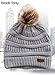 Brook + Bay - Beanie Hats for Women, Pom Pom Hat Soft Chunky Knit Beanie for Cold Weather, Stocking Cap for Women Winter Hats Light Gray
