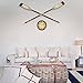 Belinlen 12 Inch Wall Clock Bedroom Wall Clock Retro Non Ticking Silent Quartz Decorative Wall Clock (Bronze)