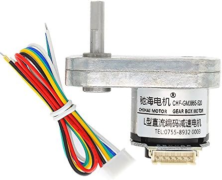EsportsMJJ Chihai DC 12V 240rpm Encoder Motor L Type Gear Motor