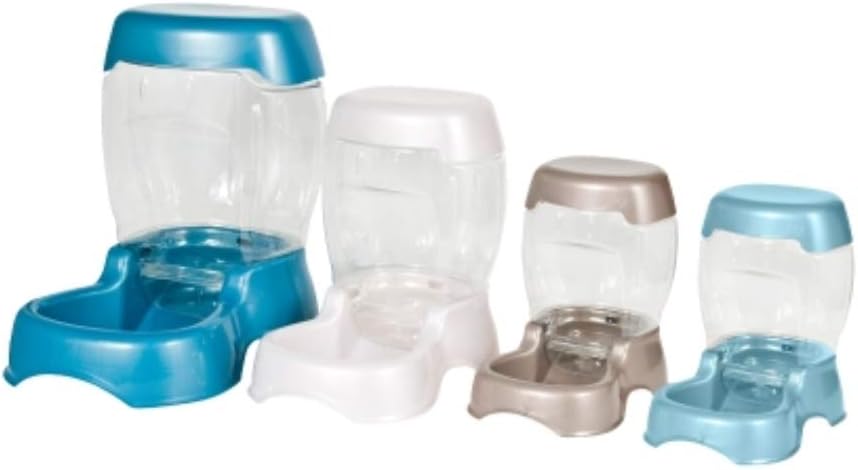 Pet Supplies : Petmate Pet Cafe Feeder Dog and Cat Feeder Pearlescent Colors 3 Sizes : Pet Self Feeders : 