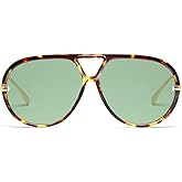 VANLINKER Oversized Trendy Polarized Aviator Sunglasses for Women Men Retro Round Sunglasses Vintage Shield Shades VL9798