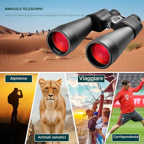 ESSLNB 15x70mm Astronomical Binoculars for Adults with Phone Adapter, Tripod Adapter and Prisma FMC Case for Earth Vision and Hunting