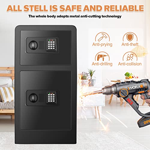 [2023 HOT] Extra Large Safes Box Fireproof Waterproof with Two