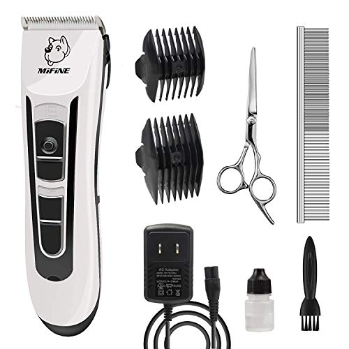 Professional Dog Grooming Clippers - Rechargeable Dog Grooming Kit and Dog Hair Clippers Cordless Suitable Dog & Cat and Other House Animals, Dog Hair Trimmer - Thumbnail 7