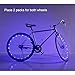 Soondar Water-resistant Wheel Light LED Bicycle Safety Light with Rechargeable Battery