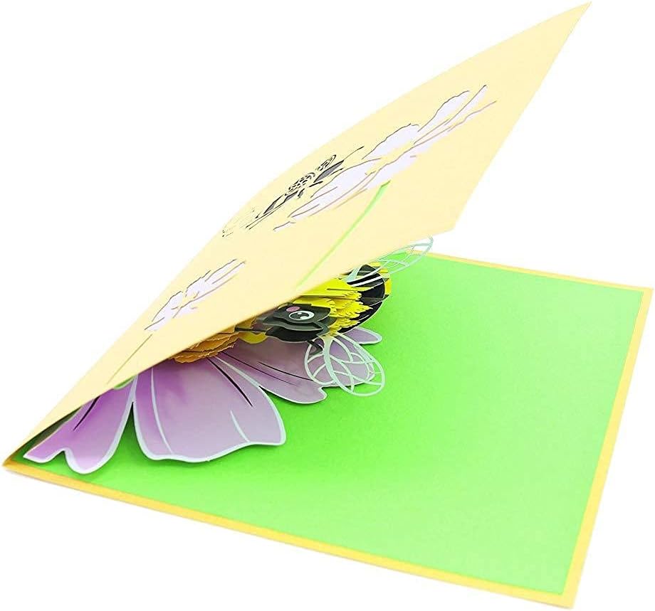 PopLife® Honey Bee 3D Pop Up Mother’s Day Card, Gardener’s Birthday, Happy Anniversary, Valentine's Day, Congratulations - Image 4
