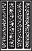 Armour 21-1625 Etch Over N Over Stencil, Sparkle Borders
