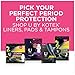 U by Kotex Unscented Heavy Absorbency Fitness Ultra Thin Pads with Wings, 26 Count