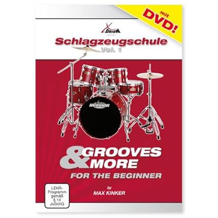 XDrum-Classic-Schlagzeug-Komplettset-Rot-inkl-Schule-DVD