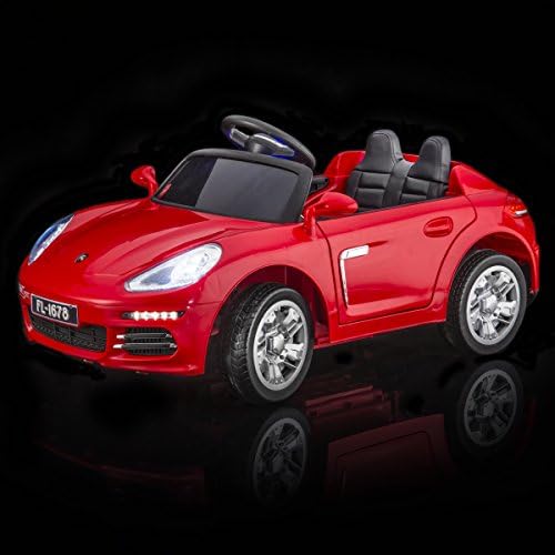 SPORTrax BoxCar Kid's Ride On Car, Battery Powered, Remote Control w/FREE MP3 Player - Red