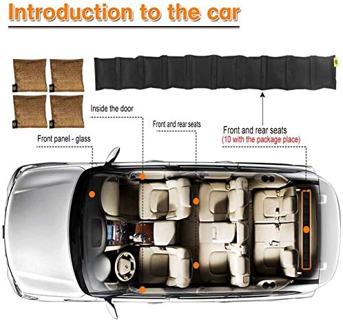 Activated Coconut Shell Charcoal Deodorizer Bags for Car Somkers Home Bathroom Bedroom Closet