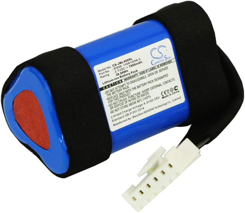 Cameron Sino 7800mAh Replacement Battery for JBL 1INR19/66-3,ID998, SUN-INTE-118 Fits Charge 4, Charge 4J, JBLCHARGE4BLUAM, Charge 4BLK