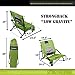 STRONGBACK Elite Folding Camping Lawn Lounge Chair Heavy Duty Camp Outdoor Seat with Lumbar Support and Portable Carry Bag