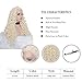 IMSTYLE Platinum Blonde Lace Front Wigs Long Loose Curl Daenerys Wig for Women Cosplay High Density Bounce Fluffy Hair Khaleesi Wig (613 Blonde)