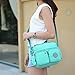 Tiny Chou Lightweight Waterproof Nylon Top-handle Handbag Compact Crossbody Shoulder Bag with Pockets
