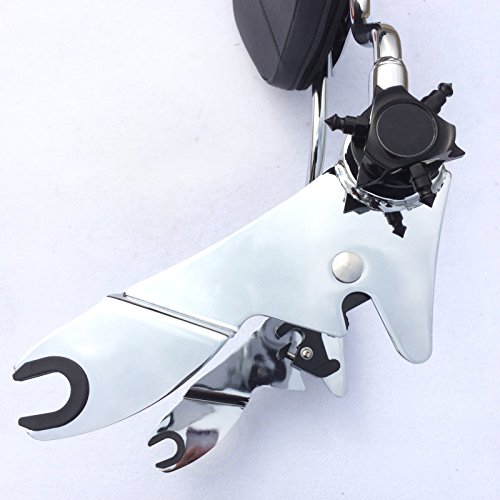 HK Motorcycle Black Adjustable Detachable Backrest Sissy Bar with pad For 2007 2008 2009 2010 2011 2012 2013 2014 2015 Harley Davidson FLHR Road King FLHX- Street Glide - Thumbnail 7
