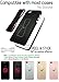 Universal Grip for Most Smartphones, Mini Tablets and Cases, Black Elastic Strap with Red Base, LH-01Red