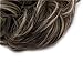 Scrunchy Updo Wavy Straight Hair Bun Clip Messy Donut Chignons Synthetic Hairpiece Hair Extension (medium brown & bleach blonde-thicker)