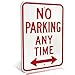 Signs Authority Reserved Private Property No Parking Anytime | Engineer Grade Ultra Reflective | Heavy Duty Dibond Aluminum (18