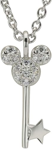 Amazon ディズニー Disney ミッキー シルバー ペンダント ネックレス キュービックジルコニア Vpcds021 ネックレス 通販