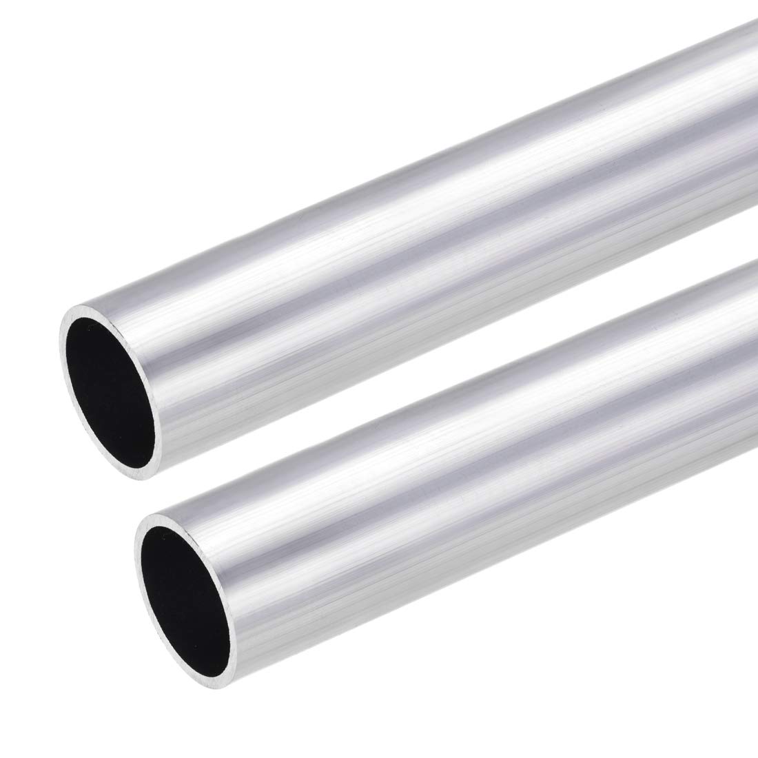 sourcing map 6063 Aluminum Round Tube, 30mm OD 26mm Inner Dia 300mm Length Seamless Straight Tubing 2 Pcs