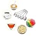 LGXANTT Stainless Steel Skull Sugar Spoon Cereal and Coffee Stirring Spoon Tea Spoon Coffee Spoon Set of (6)