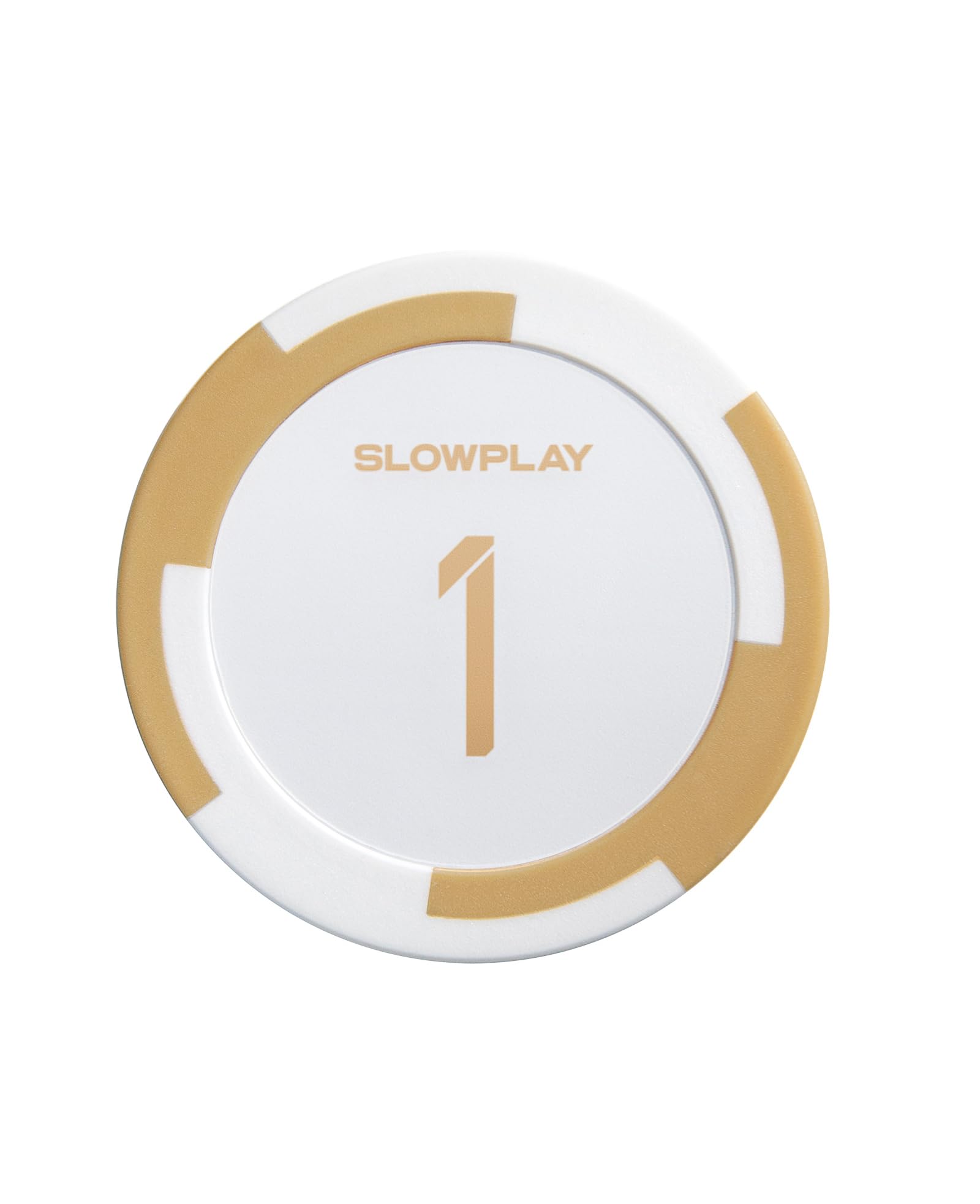 SLOWPLAY Godel Clay Poker Chips, 14 Grams Heavyweight Clay Composite, 40mm Large Chips in Bulk, Pack of 50 with Denomination of 1