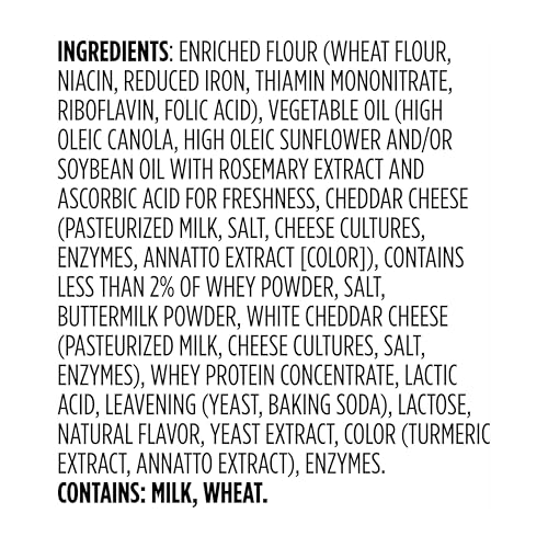 AMAZON BRAND – HAPPY BELLY WHITE CHEDDAR CHEESE CRACKER, 12.4 OUNCE (PACK OF 1)