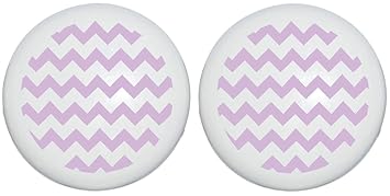 Amazon Com Purple Lavender Chevron Print Drawer Knobs Ceramic