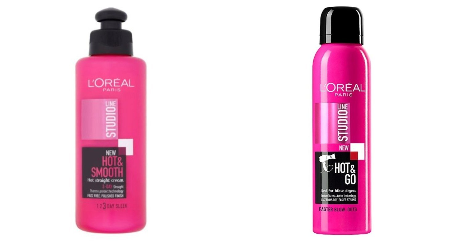 Buy Loreal Studio Line Hot Sleek Straight Cream And Hot Go