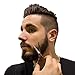 Aberlite Beard Scissors Kit for Men (5Pcs Set) | Professional Micro-Serrated Beard/Hair Scissors, Travel Size Precision Beard/Mustache Scissor, Sandalwood Pocket Comb, and Leather Case