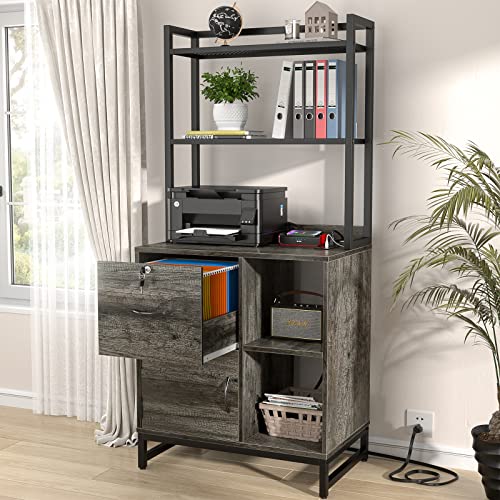 Homieasy Vertical Filing Cabinet with Lock