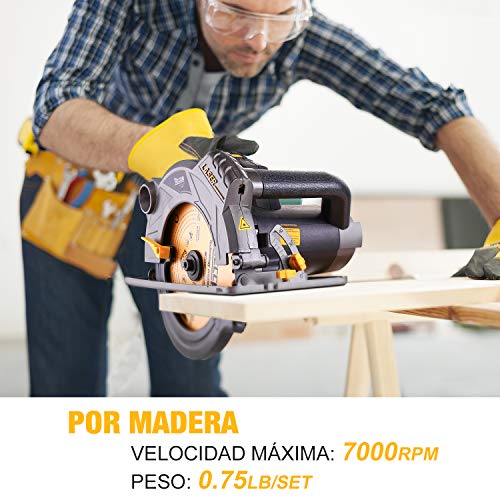TECCPO Hoja de Sierra Circular TCT de 185 mm x 20 mm, 40 Dientes, Hojas de Madera, Compatibles con Todas las Marcas de Sierras Circulares - TACB22A - Imagen 5