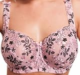 Ladies Underwired Bra 34 36 38 40 42 44 46 D Dd E F G H J Pink