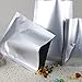 100pcs Premium Silver Aluminum Foil Vacuum Bags Package Food for Dried Dehydrated, 3.0 x 2.2in.