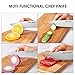 DEIK Knife Set High Carbon Stainless Steel Kitchen Knife Set 14 PCS, Super Sharp Cutlery Knife Set with Acrylic Stand and Serrated Steak Knives