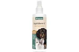 NaturVet Green Tree Septiderm-V Skin Care Lotion for Dogs & Cats – Pet Health Supplement for Dermatitis, Dog Skin Allergies, Itching, Hot Spots, Cat Rashes – Pet Lotion, Grooming Aid – 8 Oz.