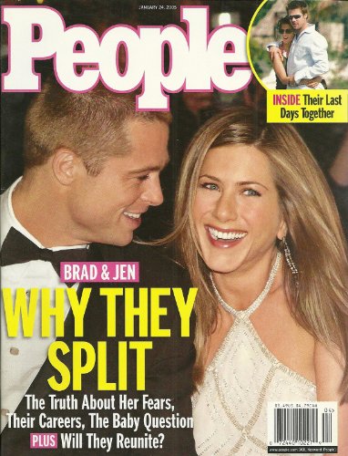 Brad Pitt and Jennifer Aniston, Gwen Stefani - January 24, 2005 People Magazine