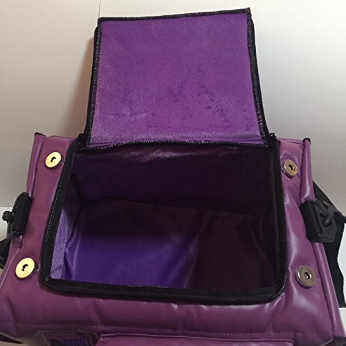 Hot Sale! PU Leather Thailand Classic Purple Style Puppy Kitten Sugar Glider Birds Prairie dog Chinchillas Small Pet Travel Cage Shoulder Bag Kennel Carrier By Polar Bear's Republic