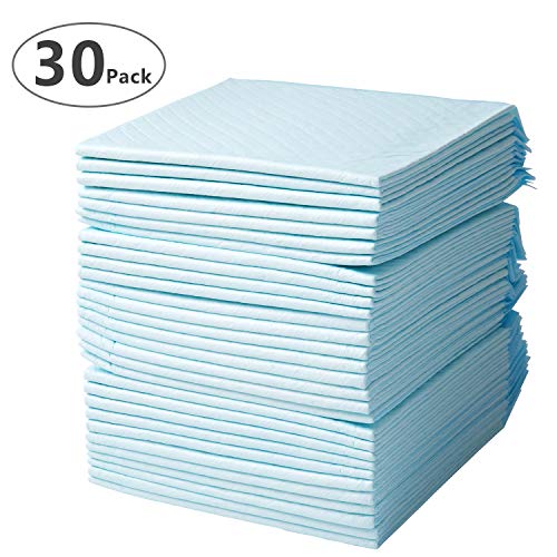 Small Disposable Bed Pads,(18" x 24",30Pads) Leak-Proof Breathable Incontinence Bed Pads for Children and Pets,High Absorbency Bed Pads for Incontinence Disposable