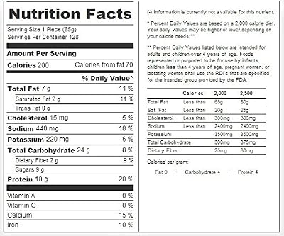 Tonys 51 Percent Whole Grain Sausage and Country Gravy Breakfast Pizza -- 128 per case.