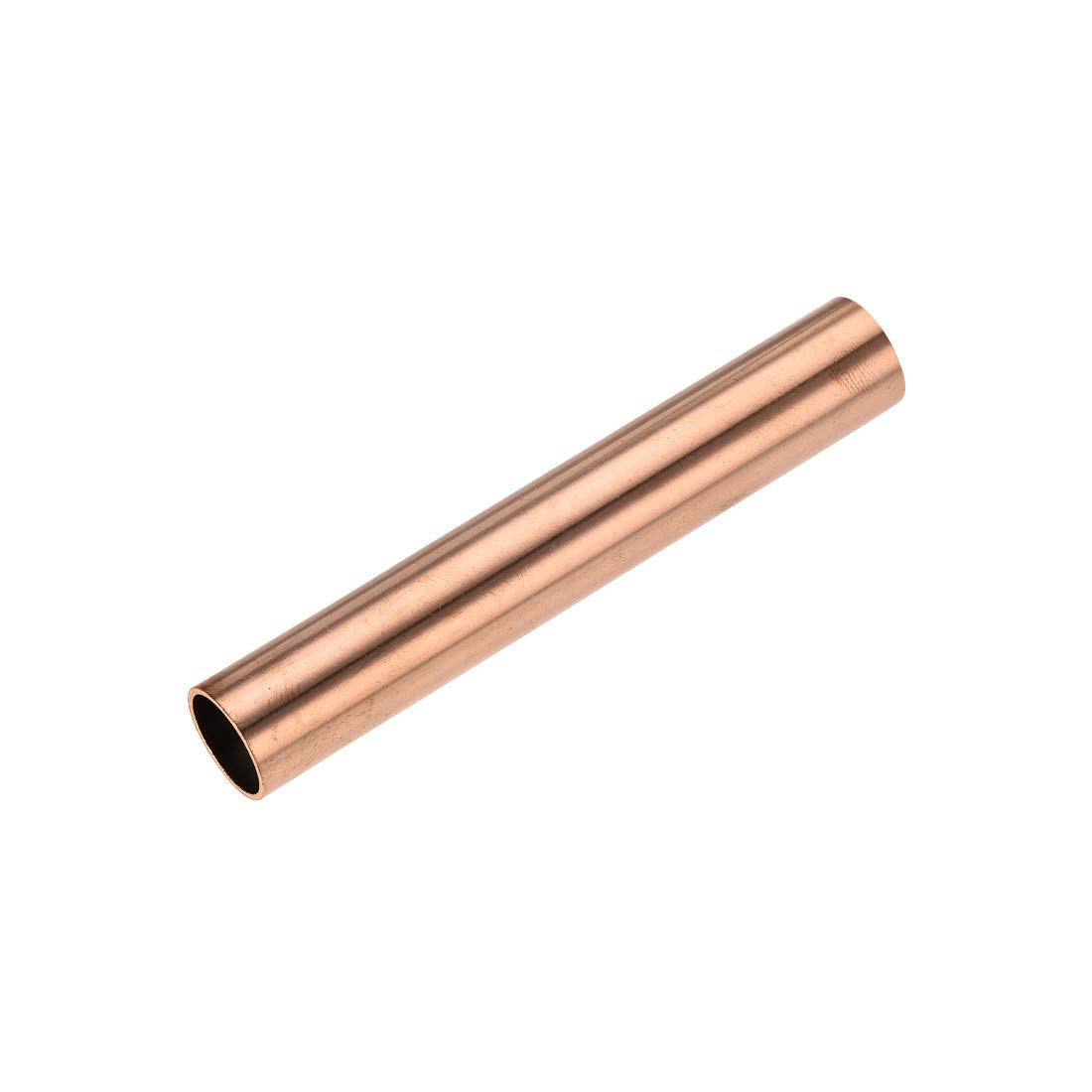 sourcing map Copper Round Tube, 16mm OD 1mm Wall Thickness 100mm Length Straight Pipe Tubing