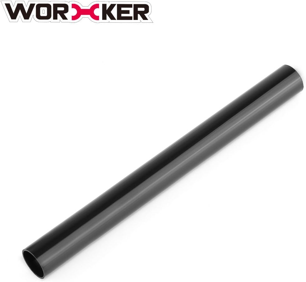 Lommer Worker 20CM/7.87Inch Plastic Inner Pipe Straight Grained Pipe Modified Tube Barrel Extension for Nerf, Black